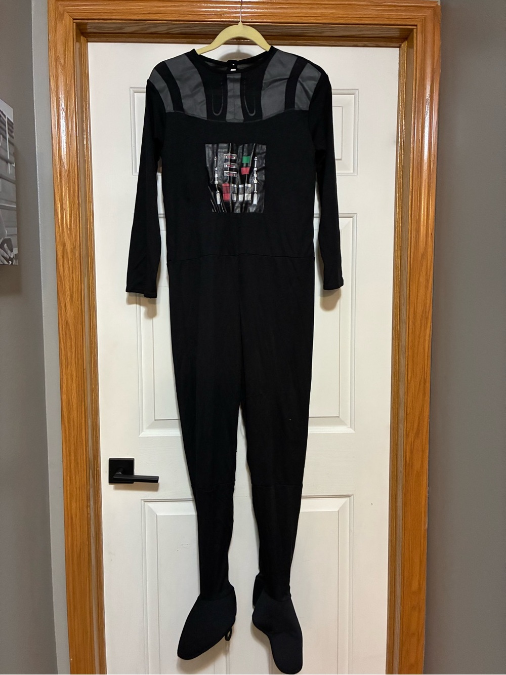 Star Wars Black Darth Vader Jumpsuit Costume WITH TALKING DARTH VADER HELMET